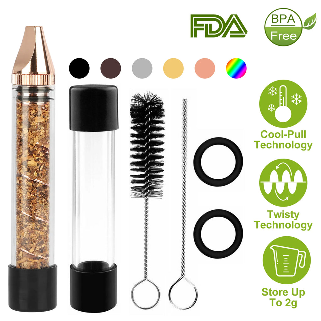 Glass Blunt Pipe Twisty 7-in-1 Grinder Blunt Kit