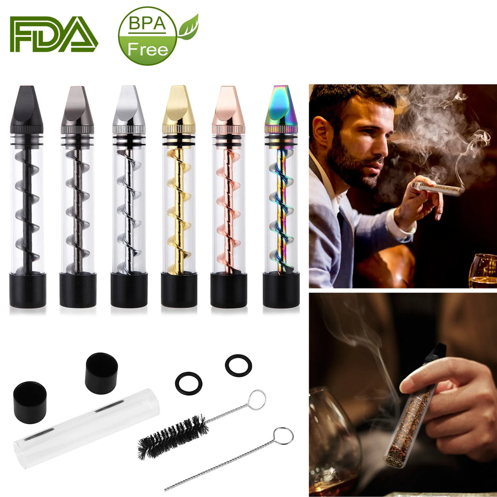 Glass Blunt Pipe Twisty 7-in-1 Grinder Blunt Kit