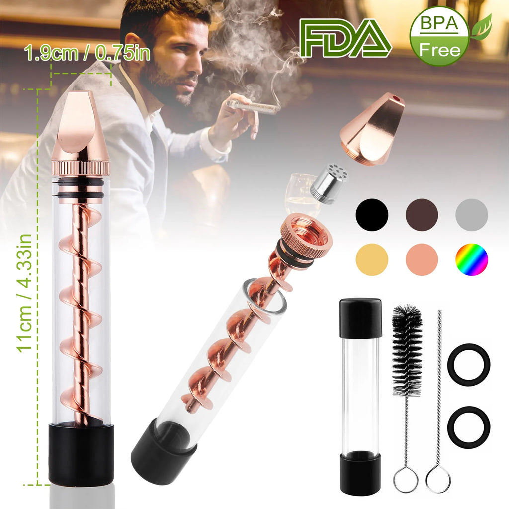 Glass Blunt Pipe Twisty 7-in-1 Grinder Blunt Kit