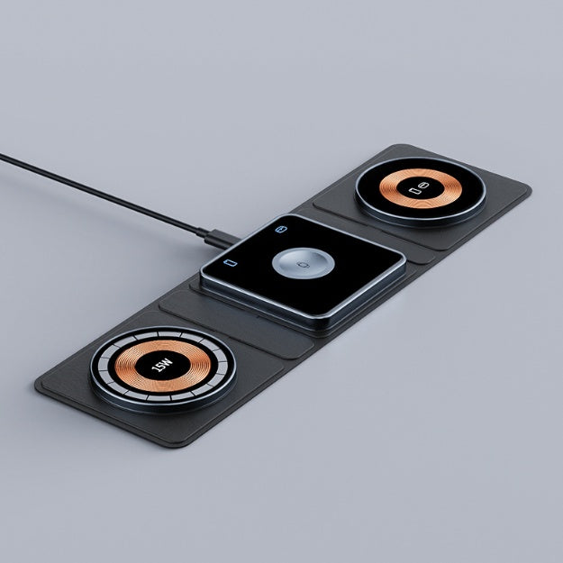 Wireless Charging Station – Fast & Foldable Phone Stand