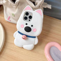 Cute Bell Dog Phone Case (Shockproof Silicone)