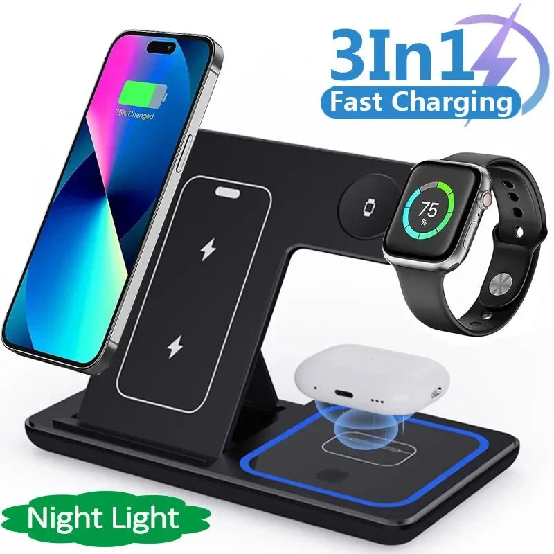 Fast Wireless Charger Stand – Modern Phone Charging Station